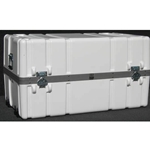 Parker Plastics Shipping Container with Recessed Edge Casters and Lift Off Lid SW 3822-20-T