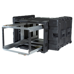 SKB 24" Deep Removable 7U Shock Mount Rack Case 3RR-7U24-25B