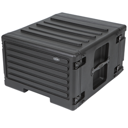 SKB 6U Roto Rolling Rack Mount Case 1SKB-R6UW