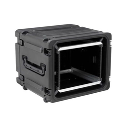 SKB 20" Deep 8U Roto Shock Mount Rolling Rack 3SKB-R08U20W